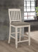 Sarasota Wood Counter Chair Rustic Cream (Set of 2)