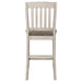 Sarasota Wood Counter Chair Rustic Cream (Set of 2)