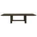 Calandra 121-inch Extension Leaf Dining Table Vintage Java