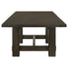 Calandra 121-inch Extension Leaf Dining Table Vintage Java