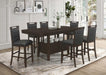 Prentiss 78-inch Extension Counter Dining Table Cappuccino
