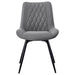 Diggs Upholstered Swivel Dining Side Chair Grey (Set of 2)