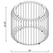 Veena Round Metal Dining Table Base Chrome