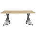 Altus 80-inch Composite Wood Dining Table Natural Oak