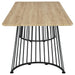 Altus 80-inch Composite Wood Dining Table Natural Oak