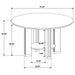 Ottowa 5-piece Round Wood Dining Room Table Set Brown