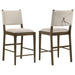 Ottowa Upholstered Counter Side Chair Brown (Set of 2)