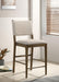 Ottowa Upholstered Counter Side Chair Brown (Set of 2)