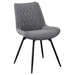 Neil 5-piece Round Dining Table Set Concrete Gunmetal