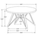 Neil 5-piece Round Dining Table Set Concrete Gunmetal