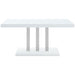 Brooklyn 5-piece Rectangular Dining Set White High Gloss