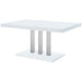 Brooklyn Rectangular 63-inch Dining Table White High Gloss
