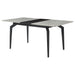Mina Rectangular 65-inch Extension Dining Table Grey Ceramic
