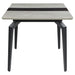 Mina Rectangular 65-inch Extension Dining Table Grey Ceramic