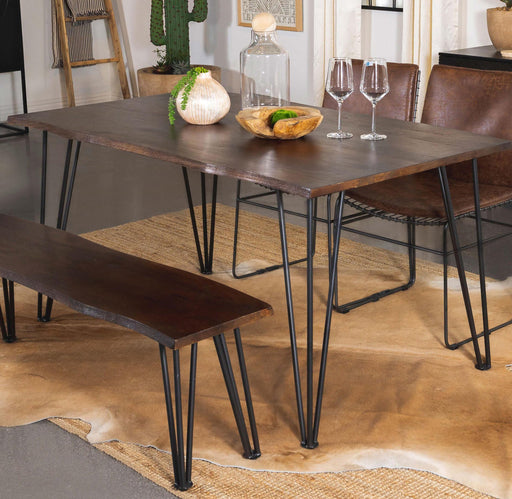 Topeka 60-inch Live Edge Dining Table Mango Cocoa