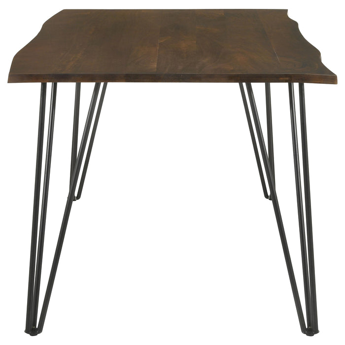 Topeka 60-inch Live Edge Dining Table Mango Cocoa