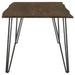 Topeka 60-inch Live Edge Dining Table Mango Cocoa