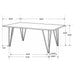 Topeka 60-inch Live Edge Dining Table Mango Cocoa