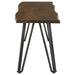 Topeka Live Edge Wood Dining Bench Mango Cocoa