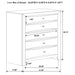 Briana 5-drawer Bedroom Chest Black