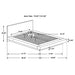 Jessica 6-piece Eastern King LED Bedroom Set Cappuccino