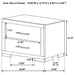 Jessica 4-piece Queen LED Bedroom Set Cappuccino