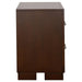 Jessica 2-drawer Nightstand Cappuccino