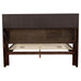 Jessica Eastern King LED Storage Bookcase Bed Cappuccino