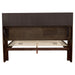 Jessica California King LED Storage Bookcase Bed Cappuccino