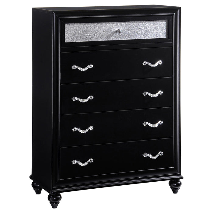 Barzini 5-piece Queen Bedroom Set Black