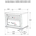 Barzini 2-drawer Nightstand Black
