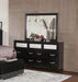 Barzini 7-drawer Dresser with Mirror Black