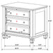 Sandy Beach 5-piece Eastern King Bedroom Set Cream White