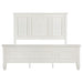 Sandy Beach 63-inch Eastern King Wood Panel Bed Cream White