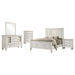 Sandy Beach 5-piece California King Bedroom Set Cream White