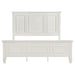 Sandy Beach 63-inch California King Panel Bed Cream White