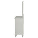 Sandy Beach 11-drawer Dresser with Mirror Cream White