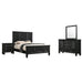 Sandy Beach 4-piece Eastern King Bedroom Set Black