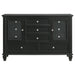Sandy Beach 4-piece Eastern King Bedroom Set Black