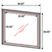 Sandy Beach Dresser Mirror Black