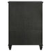 Sandy Beach 8-drawer Door Chest Black