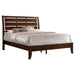 Serenity Wood Eastern King Panel Bed Rich Merlot
