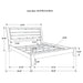 Serenity Wood Eastern King Panel Bed Rich Merlot