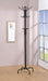 Collier 12 Hook Freestanding Coat Rack Hat Hanger Black