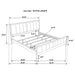Carlton 5-piece California King Bedroom Set Cappuccino
