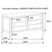 Carlton 6-drawer Dresser Cappuccino