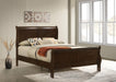 Louis Philippe Wood Full Sleigh Bed Cappuccino