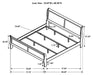 Louis Philippe 5-piece Eastern King Bedroom Set Cappuccino