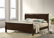 Louis Philippe Wood Eastern King Sleigh Bed Cappuccino
