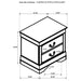 Louis Philippe 4-piece Eastern King Bedroom Set White
